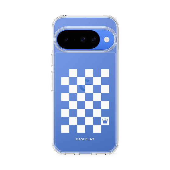 Slim Protection Case［ Racing Checkered Flag White ］