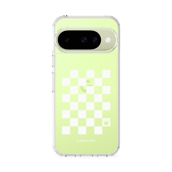 Slim Protection Case［ Racing Checkered Flag White ］