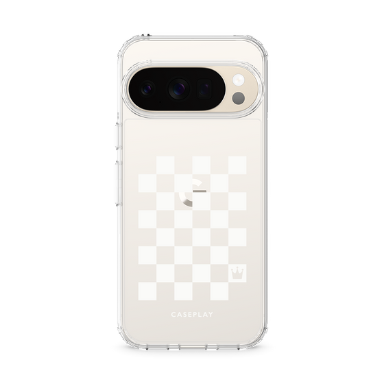 Slim Protection Case［ Racing Checkered Flag White ］