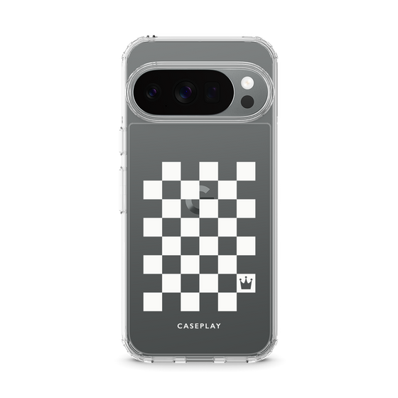 Slim Protection Case［ Racing Checkered Flag White ］