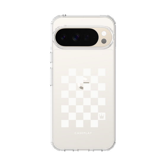 Slim Protection Case［ Racing Checkered Flag White ］
