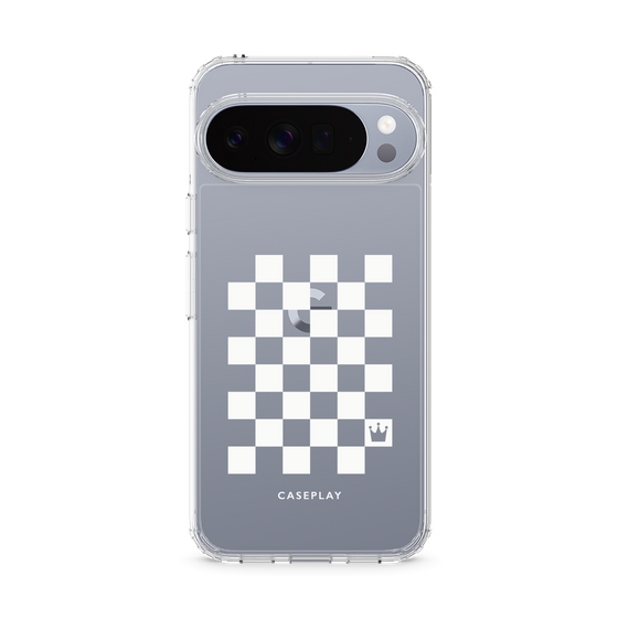 Slim Protection Case［ Racing Checkered Flag White ］