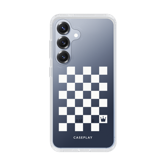 Slim Protection Case［ Racing Checkered Flag White ］