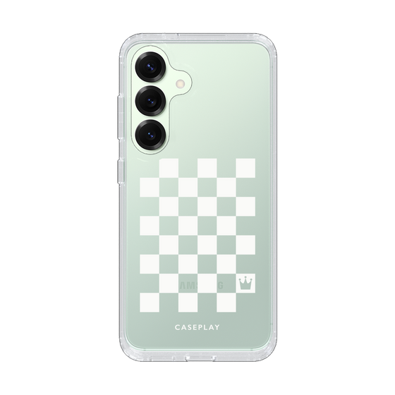 Slim Protection Case［ Racing Checkered Flag White ］