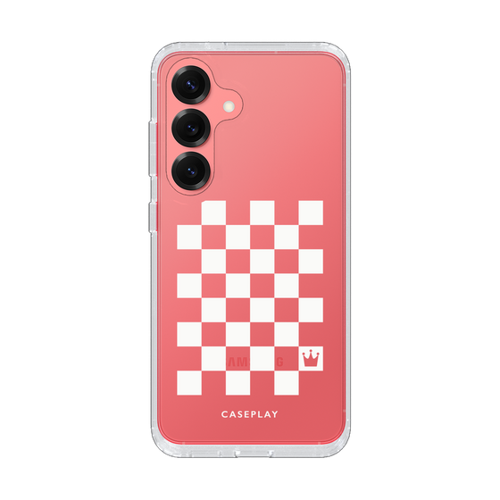Slim Protection Case［ Racing Checkered Flag White ］