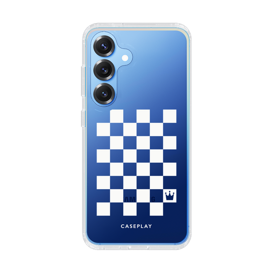 Slim Protection Case［ Racing Checkered Flag White ］