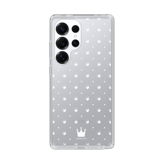 Slim Protection Case［ CASEPLAY Crown Dots White ］