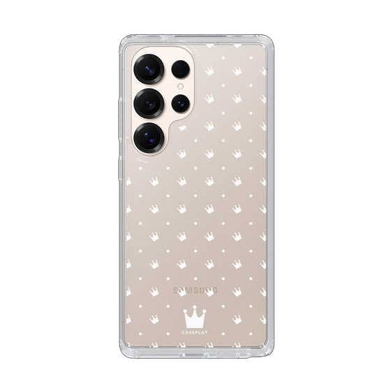 Slim Protection Case［ CASEPLAY Crown Dots White ］