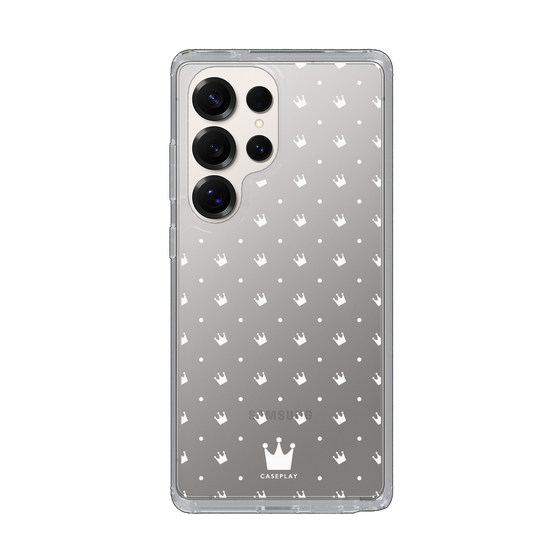 Slim Protection Case［ CASEPLAY Crown Dots White ］