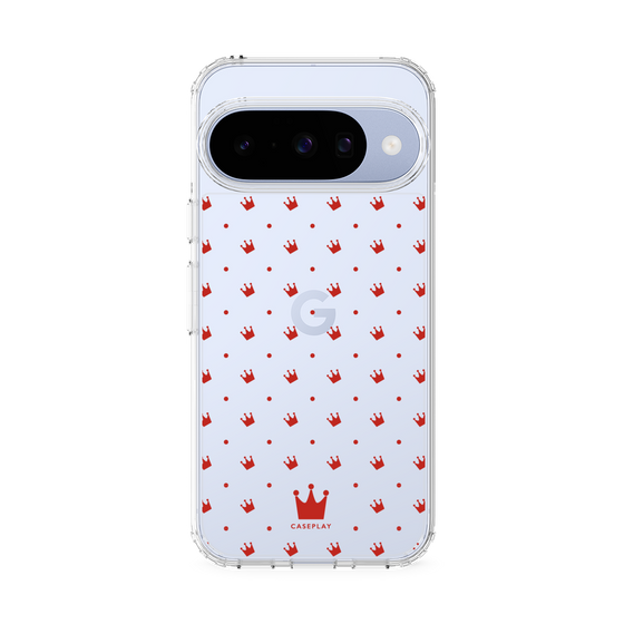 Slim Protection Case［ CASEPLAY Crown Dots Red ］