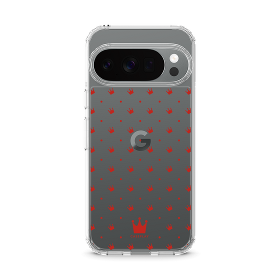 Slim Protection Case［ CASEPLAY Crown Dots Red ］