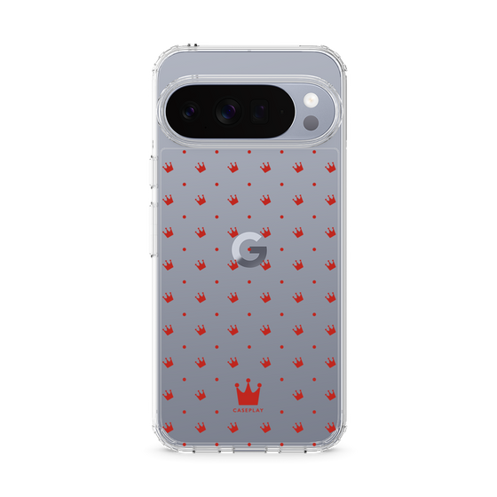 Slim Protection Case［ CASEPLAY Crown Dots Red ］