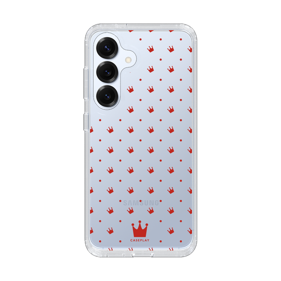 Slim Protection Case［ CASEPLAY Crown Dots Red ］