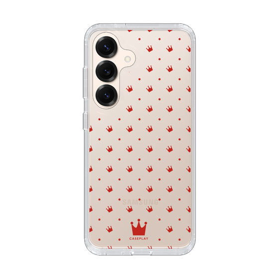 Slim Protection Case［ CASEPLAY Crown Dots Red ］