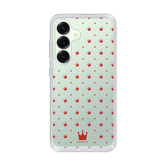 Slim Protection Case［ CASEPLAY Crown Dots Red ］
