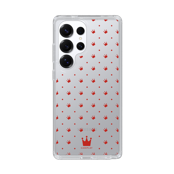 Slim Protection Case［ CASEPLAY Crown Dots Red ］