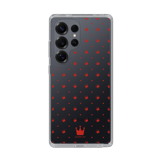 Slim Protection Case［ CASEPLAY Crown Dots Red ］