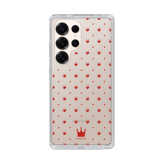 Slim Protection Case［ CASEPLAY Crown Dots Red ］
