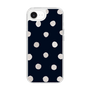 Slim Protection Case［ Watercolor Dots Retro Color - Navy ］