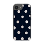 Slim Protection Case［ Watercolor Dots Retro Color - Navy ］