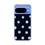 Slim Protection Case［ Watercolor Dots Retro Color - Navy ］