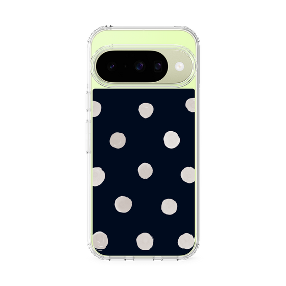 Slim Protection Case［ Watercolor Dots Retro Color - Navy ］