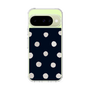 Slim Protection Case［ Watercolor Dots Retro Color - Navy ］