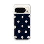 Slim Protection Case［ Watercolor Dots Retro Color - Navy ］