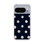Slim Protection Case［ Watercolor Dots Retro Color - Navy ］
