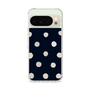 Slim Protection Case［ Watercolor Dots Retro Color - Navy ］