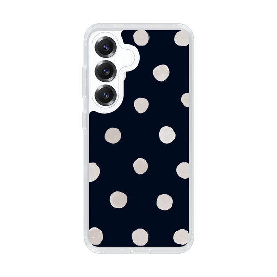 Slim Protection Case［ Watercolor Dots Retro Color - Navy ］