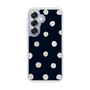 Slim Protection Case［ Watercolor Dots Retro Color - Navy ］