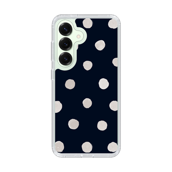 Slim Protection Case［ Watercolor Dots Retro Color - Navy ］