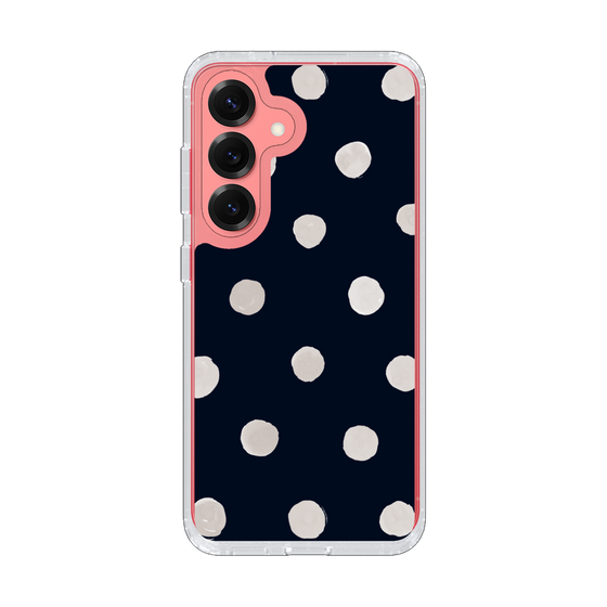 Slim Protection Case［ Watercolor Dots Retro Color - Navy ］