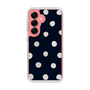 Slim Protection Case［ Watercolor Dots Retro Color - Navy ］