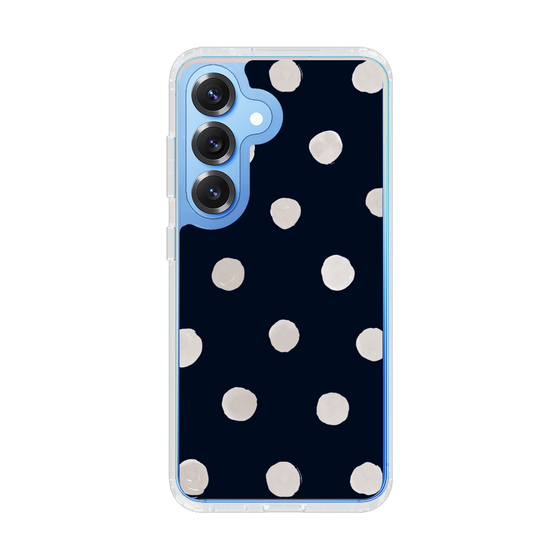 Slim Protection Case［ Watercolor Dots Retro Color - Navy ］