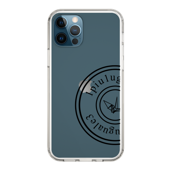 Slim Protection Case for Apple iPhone 12 Pro［ 1PIU1UGUALE3 - crane - Black ］