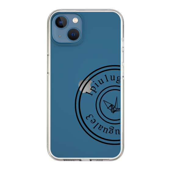 Slim Protection Case for Apple iPhone 13［ 1PIU1UGUALE3 - crane - Black ］