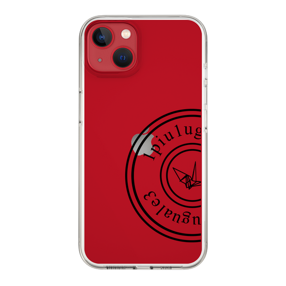 Slim Protection Case for Apple iPhone 13［ 1PIU1UGUALE3 - crane - Black ］