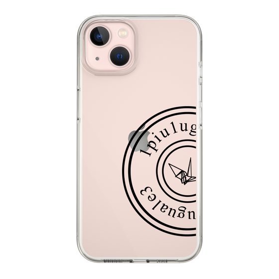 Slim Protection Case for Apple iPhone 13［ 1PIU1UGUALE3 - crane - Black ］