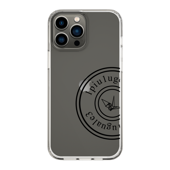 Slim Protection Case for Apple iPhone 13 Pro Max［ 1PIU1UGUALE3 - crane - Black ］
