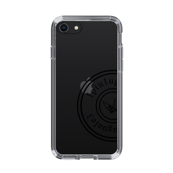 Slim Protection Case for Apple iPhone SE 2nd Generation［ 1PIU1UGUALE3 - crane - Black ］