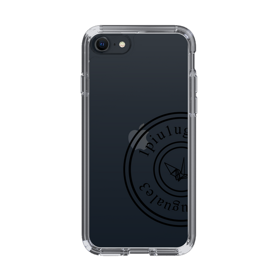 Slim Protection Case for Apple iPhone SE 3rd Generation［ 1PIU1UGUALE3 - crane - Black ］