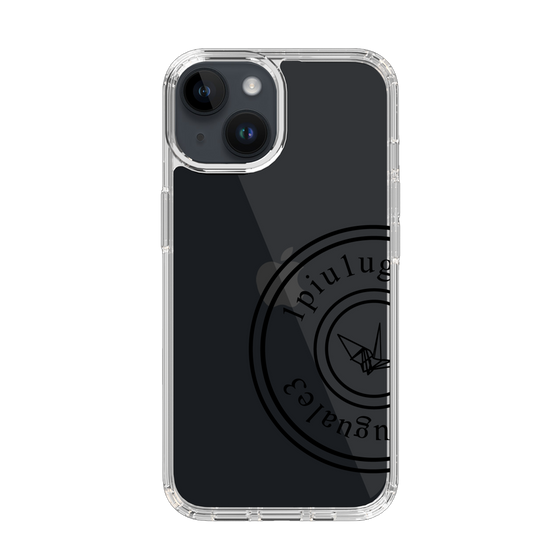 Slim Protection Case for Apple iPhone 14［ 1PIU1UGUALE3 - crane - Black ］