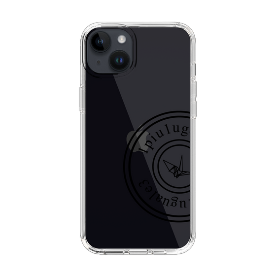 Slim Protection Case for Apple iPhone 14 Plus［ 1PIU1UGUALE3 - crane - Black ］