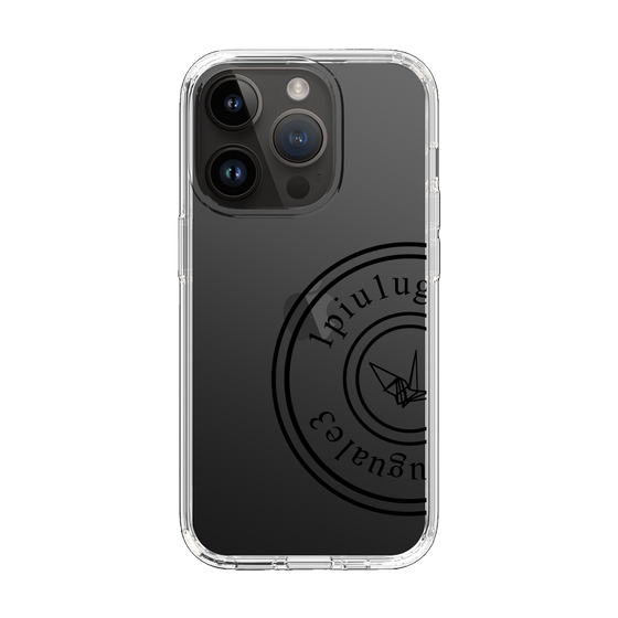 Slim Protection Case for Apple iPhone 14 Pro［ 1PIU1UGUALE3 - crane - Black ］