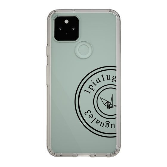 Slim Protection Case for Google Pixel 5［ 1PIU1UGUALE3 - crane - Black ］