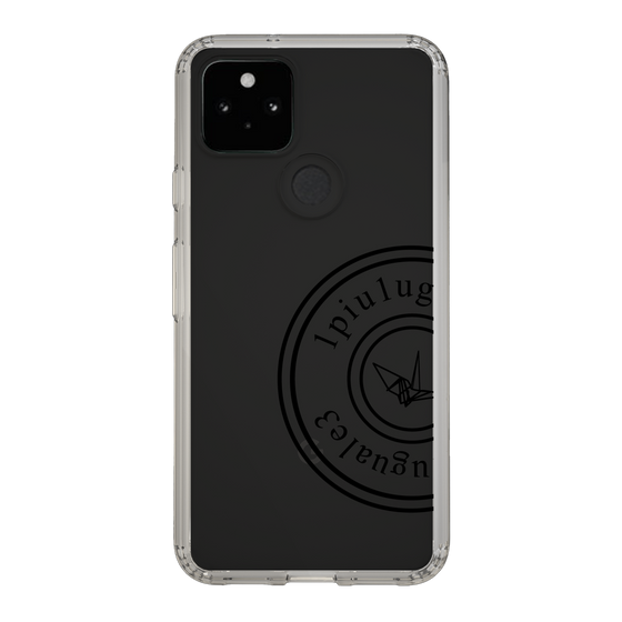 Slim Protection Case for Google Pixel 5［ 1PIU1UGUALE3 - crane - Black ］