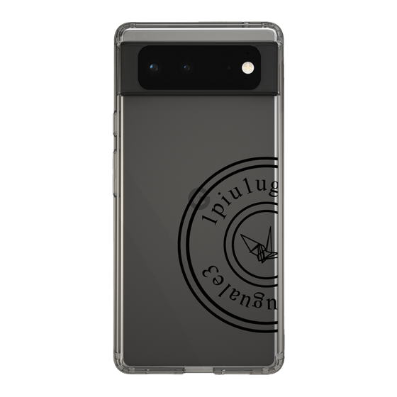 Slim Protection Case for Google Pixel 6［ 1PIU1UGUALE3 - crane - Black ］