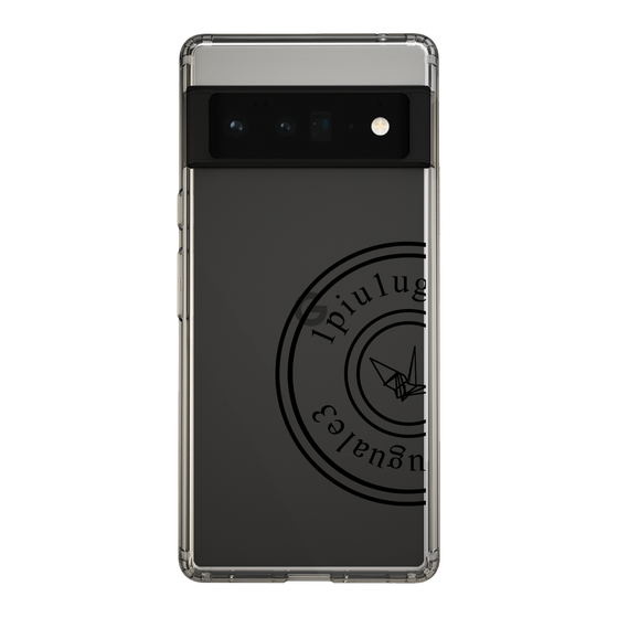 Slim Protection Case for Google Pixel 6 Pro［ 1PIU1UGUALE3 - crane - Black ］